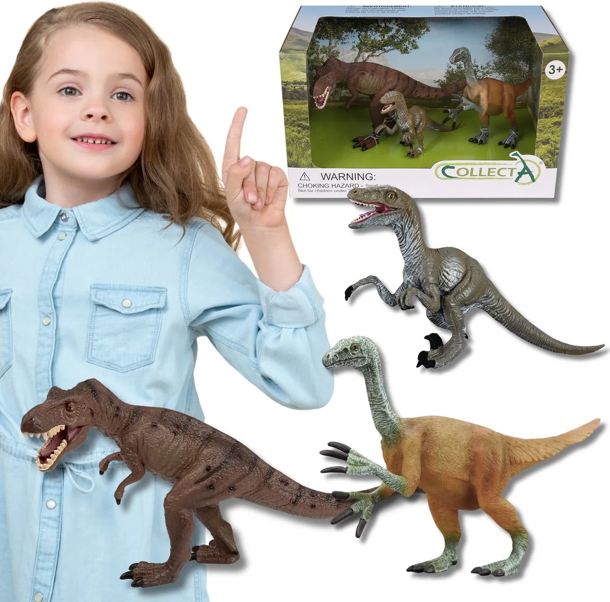 Dinosaurus Figuurtjes Set, Dierenfiguurtjes 3+ by Collecta in Multicolour – product photo