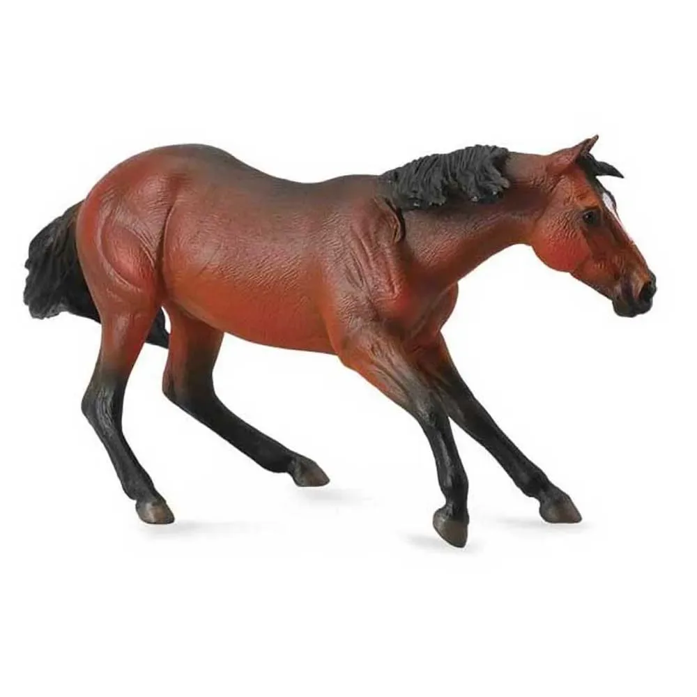 Dunkelkastanienbraune Viertelfigur von Collecta – Produktfoto