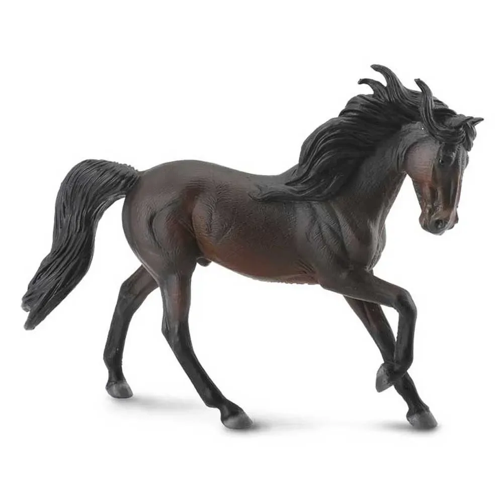 Mørkebrun Andalusierhingstfigur fra Collecta – produktbillede