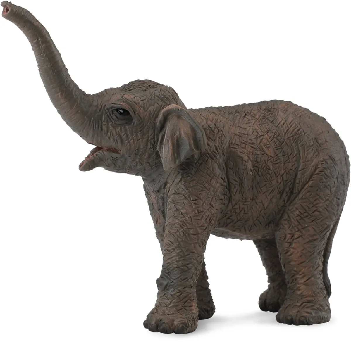 Figurine - Aziatisch Olifantenkalf - (S) - Wilde Dieren - Handgeschilderd - Miniatuur de Collecta en Gris – photo du produit