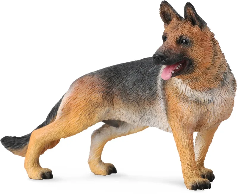 Figurine - Duitse Herdershond - (L) - Honden - Handgeschilderd - Miniatuur von Collecta in Braun – Produktfoto