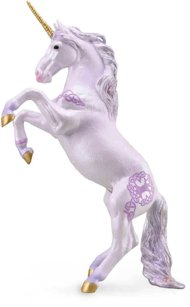 Figurine - Eenhoorn Merrie Roze - (Xl) - Fantasiedieren - Handgeschilderd - Miniatuur från Collecta i Rosa – produktbild