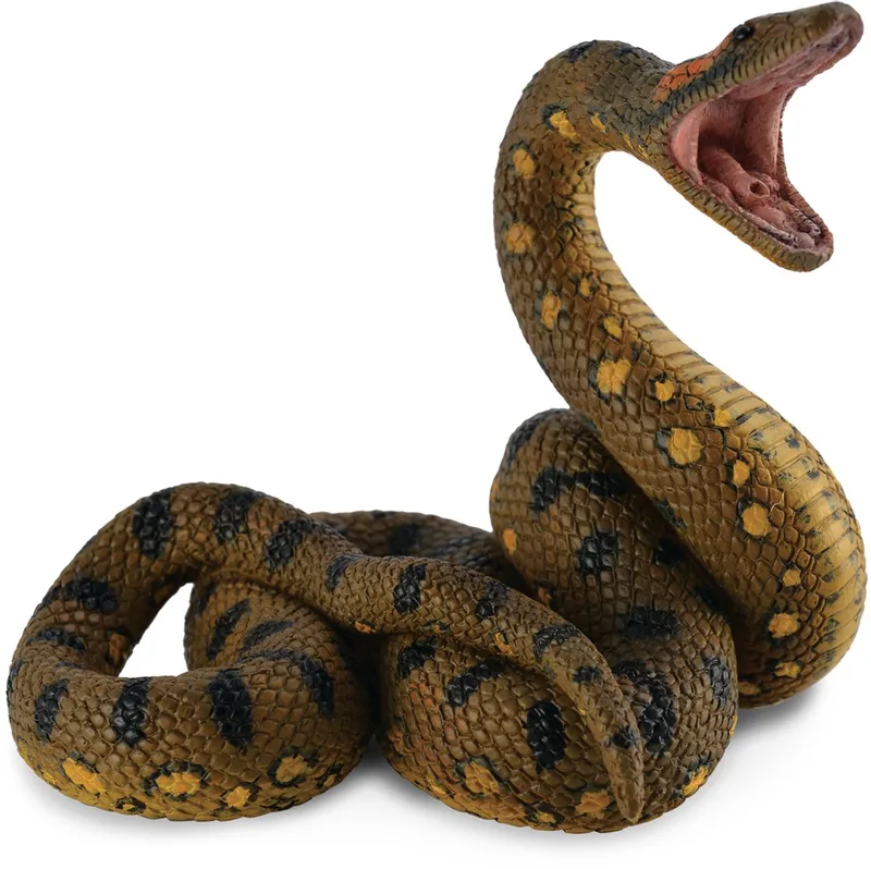 Figurine - Groene Anaconda - (L) - Wilde Dieren - Handgeschilderd - Miniatuur by Collecta in Green – product photo