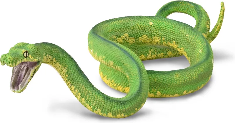 Figurine - Groene Boompython - (L) - Wilde Dieren - Handgeschilderd - Miniatuur by Collecta in Green – product photo