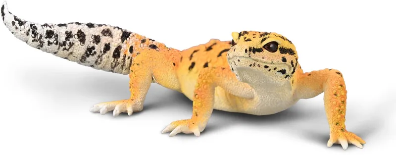 Figurine - Luipaardgekko - (L) - Wilde Dieren - Handgeschilderd - Miniatuur von Collecta in Mehrfarbig – Produktfoto