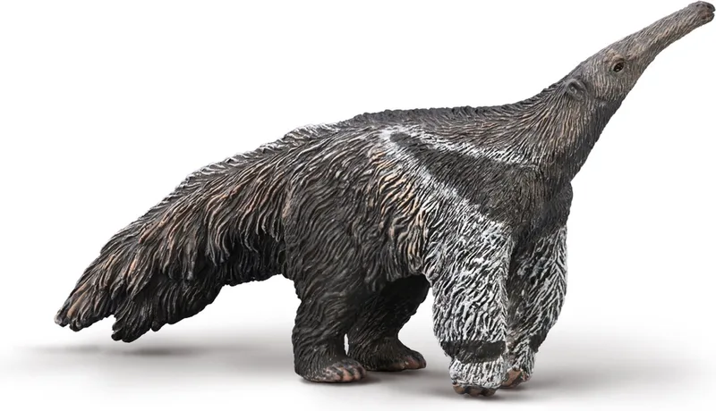 Figurine - Reuzenmiereneter - (L) - Wilde Dieren - Handgeschilderd - Miniatuur från Collecta i Svart – produktbild