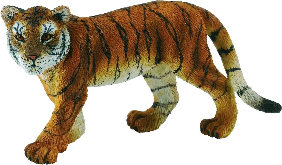Figurine - Tijgerwelp - (M) - Wilde Dieren - Handgeschilderd - Miniatuur van Collecta in Meerkleurig – productfoto