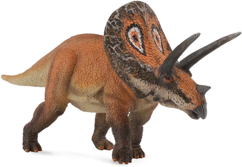 Figurine - Torosaurus - (L) - Prehistorie - Handgeschilderd - Dinosaurus - Miniatuur de Collecta en Marron – photo du produit