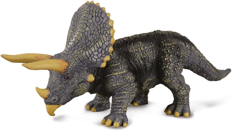 Figurine - Triceratops - (L) - Prehistorie - Handgeschilderd - Dinosaurus - Miniatuur von Collecta in Grün – Produktfoto
