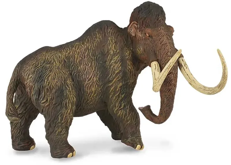 Figurine - Wolharige Mammoet - 1:20 - Prehistorie - Handgeschilderd - Miniatuur från Collecta i Brun – produktbild