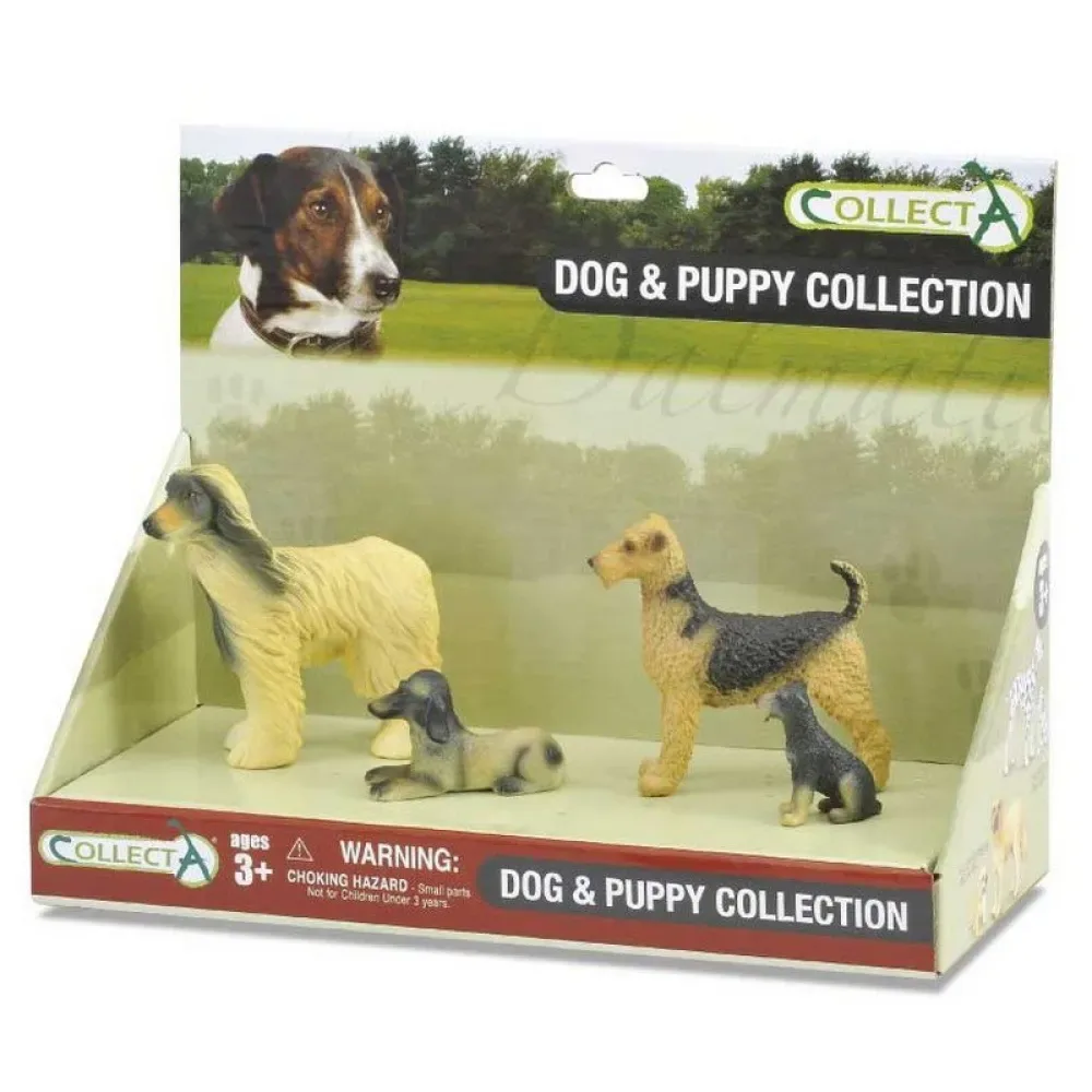 Hunde & Hvalpe Sæt 4-styks Figur fra Collecta – produktbillede