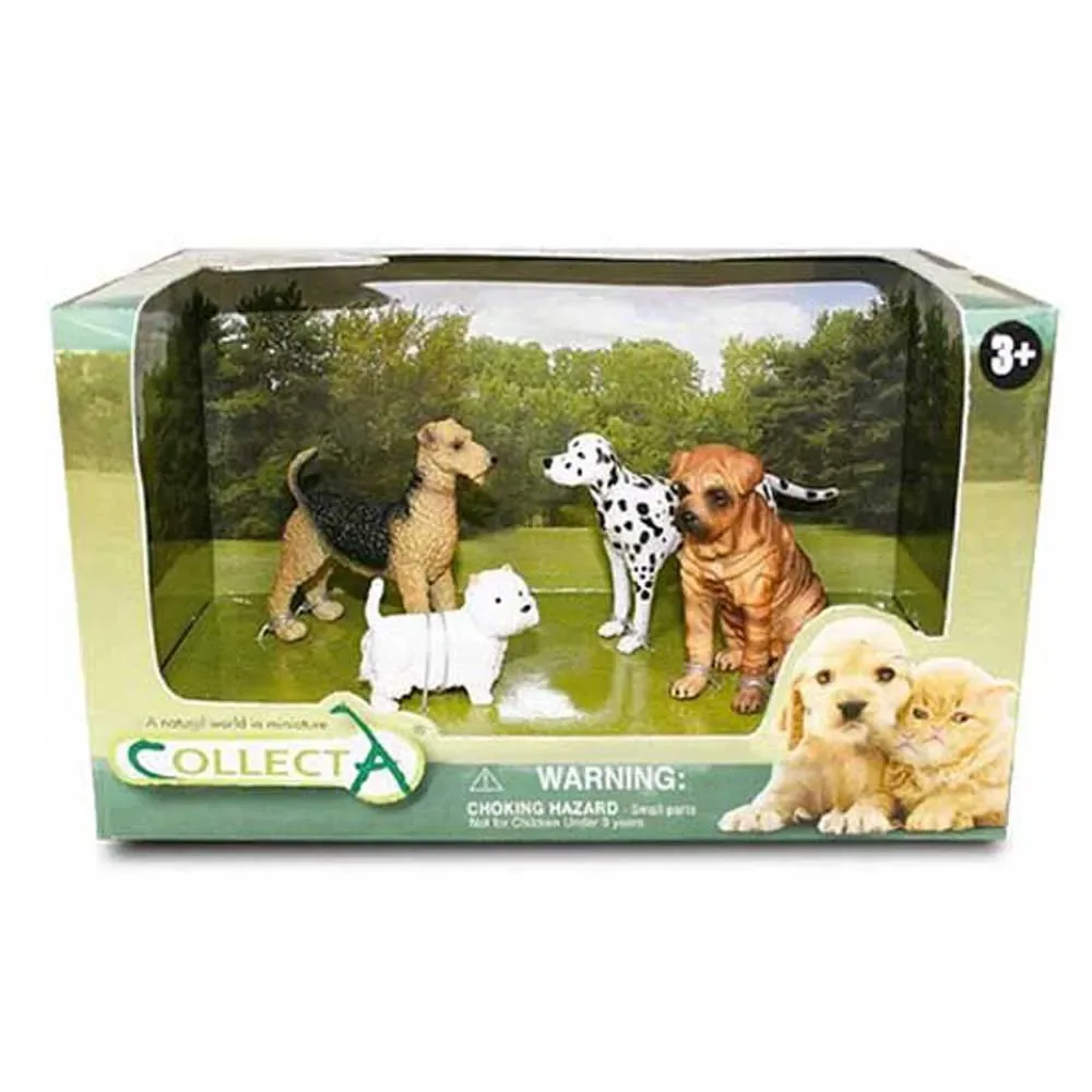 Katten En Honden In Een Open Doos Figuur 4stukken fra Collecta – produktbillede