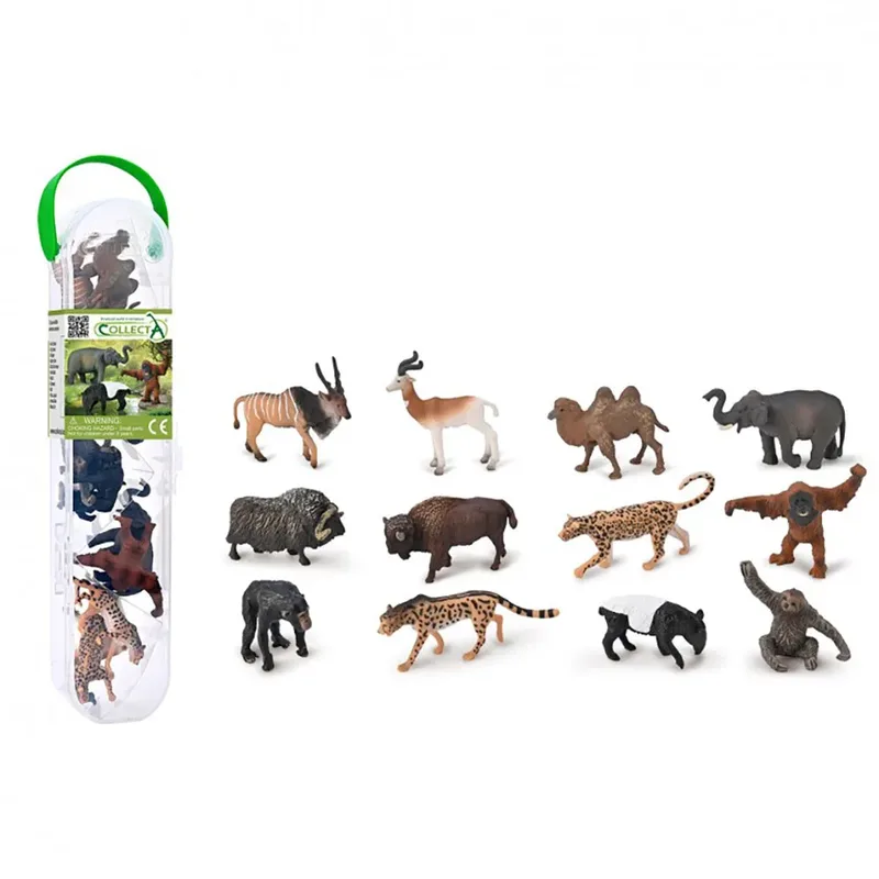 Mini Wilde Dieren Buis 12 Stukken by Collecta – product photo