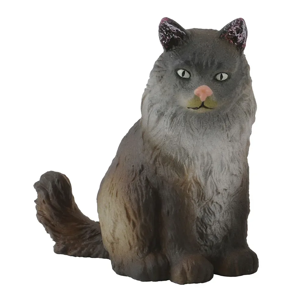 Norwegische Waldkatze Sitzt von Collecta – Produktfoto