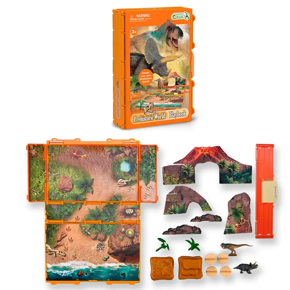 Prähistorische Welt Spielbuch Lernspiel von Collecta – Produktfoto