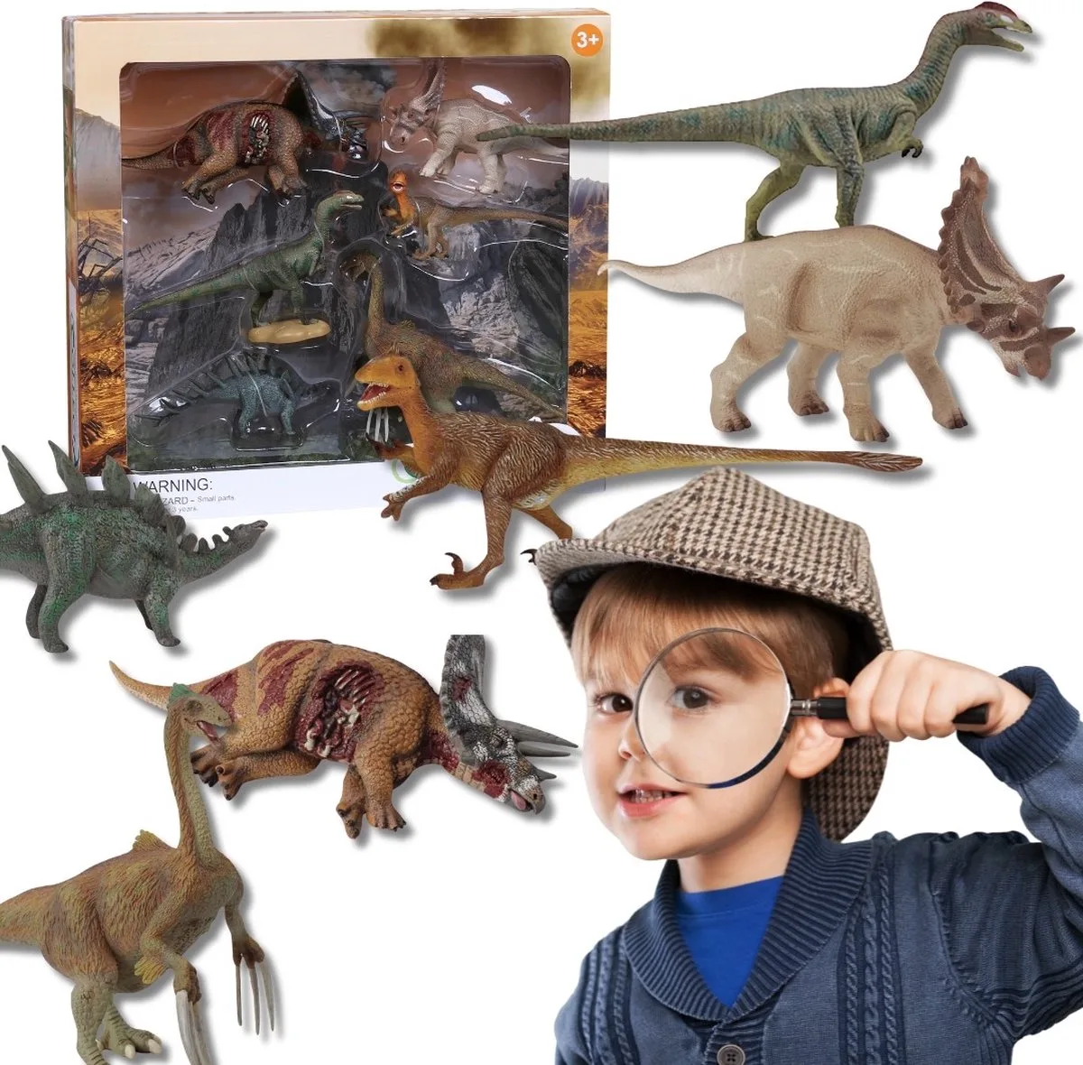 Set dinosaurusfiguren, figuren voor kinderen 3+ de Collecta – photo du produit