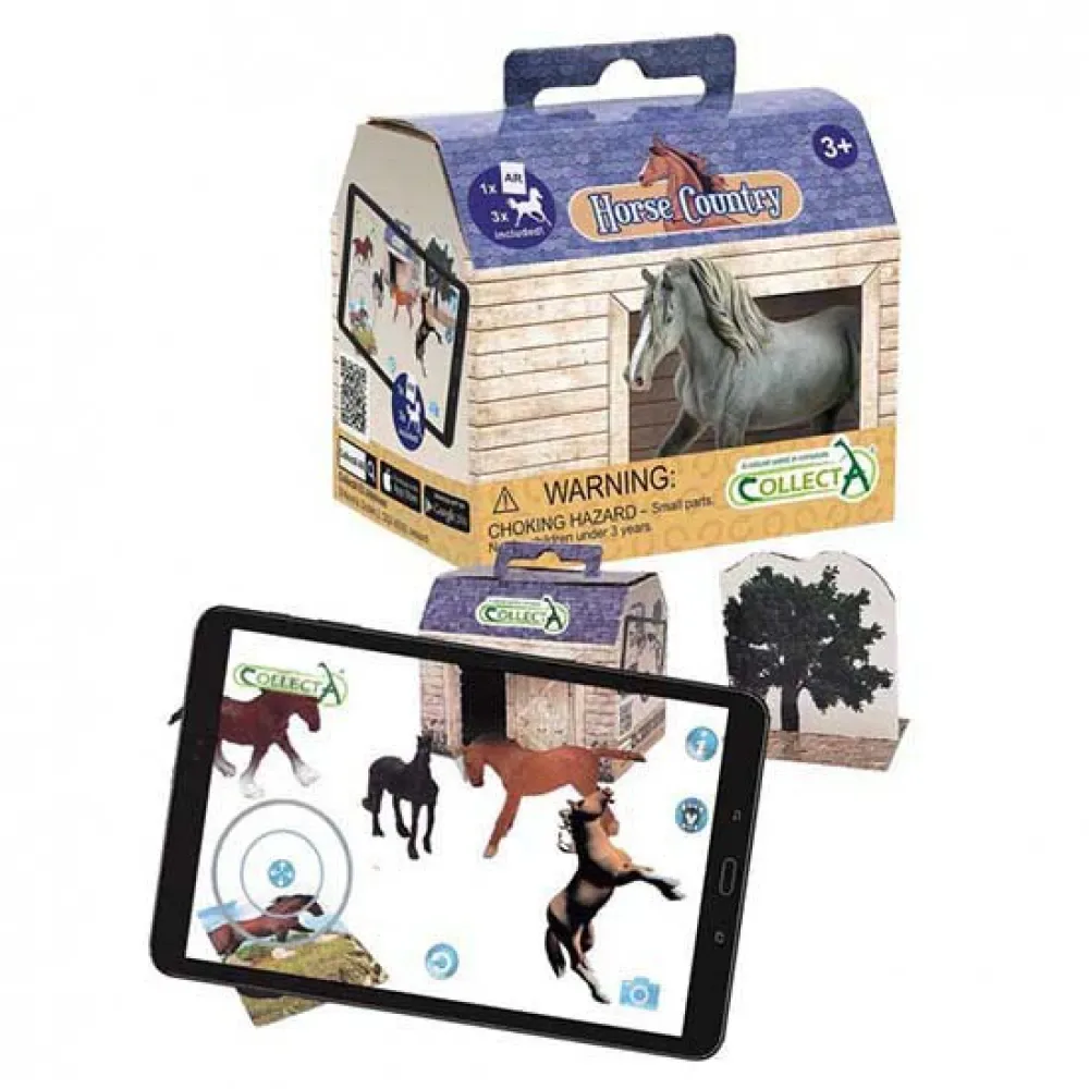 Stallset Med Figur Och Mini-gåvohästar von Collecta – Produktfoto