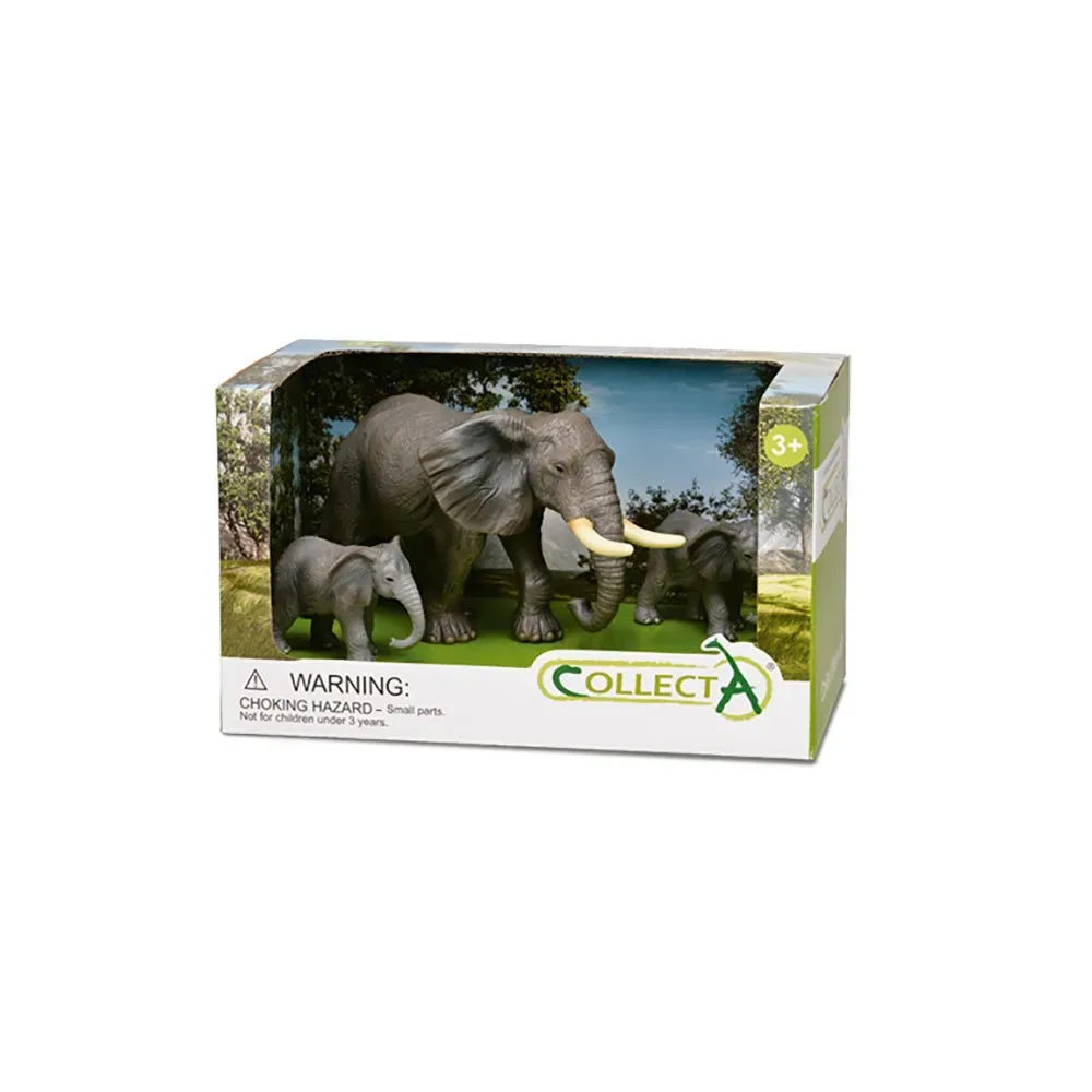 Wildtier Elefant In Offener Box Figur 3stücke von Collecta – Produktfoto
