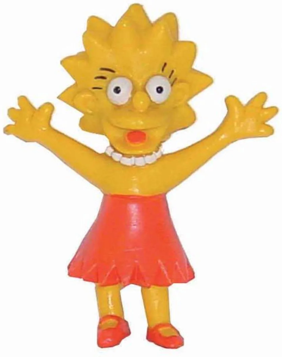5 X Bart Simpsons Playing Figures +/- 7 Cm fra Comansi i Geel rood – produktbillede