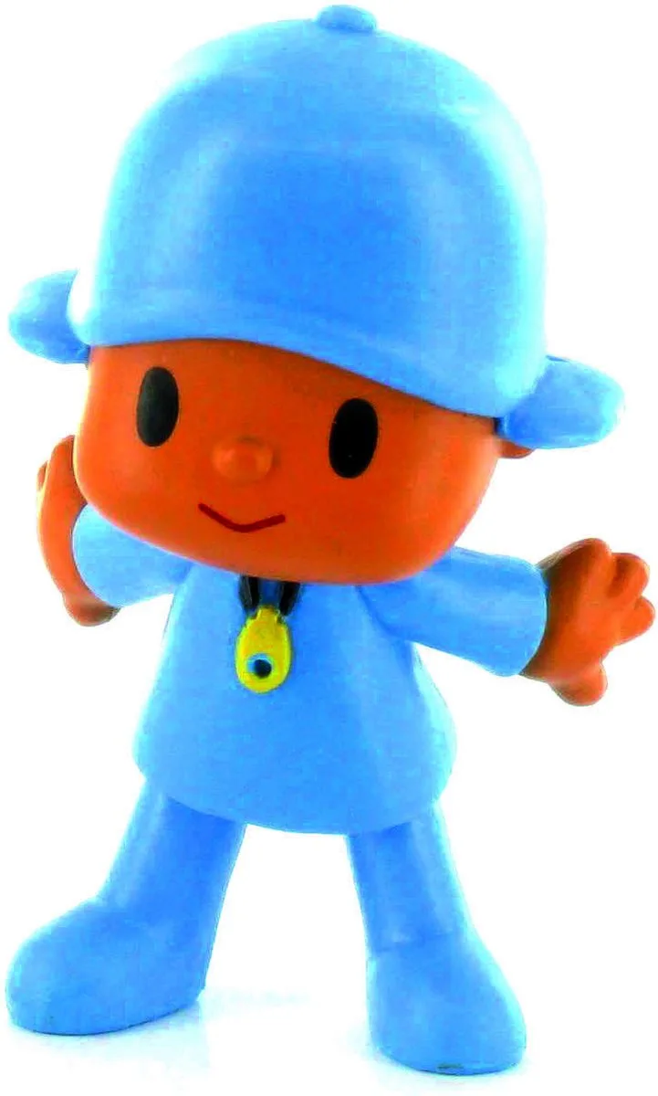 Pocoyo - speelfiguurtje pocoyo open armen - 7 cm - kunststof fra Comansi i Blauw open armen – produktbillede