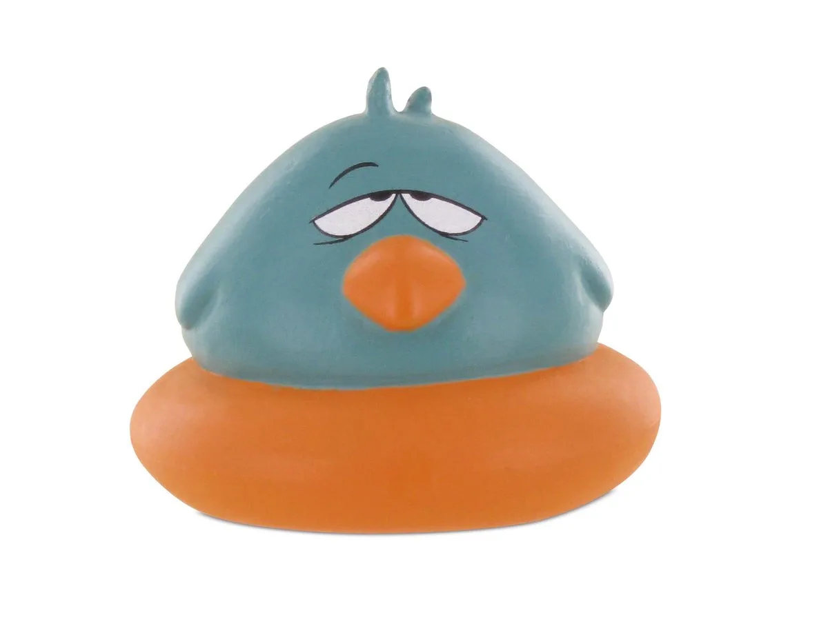 Pocoyo - speelfiguurtje slapende vogel - 4 cm - kunststof van Comansi in Donkergroen – productfoto