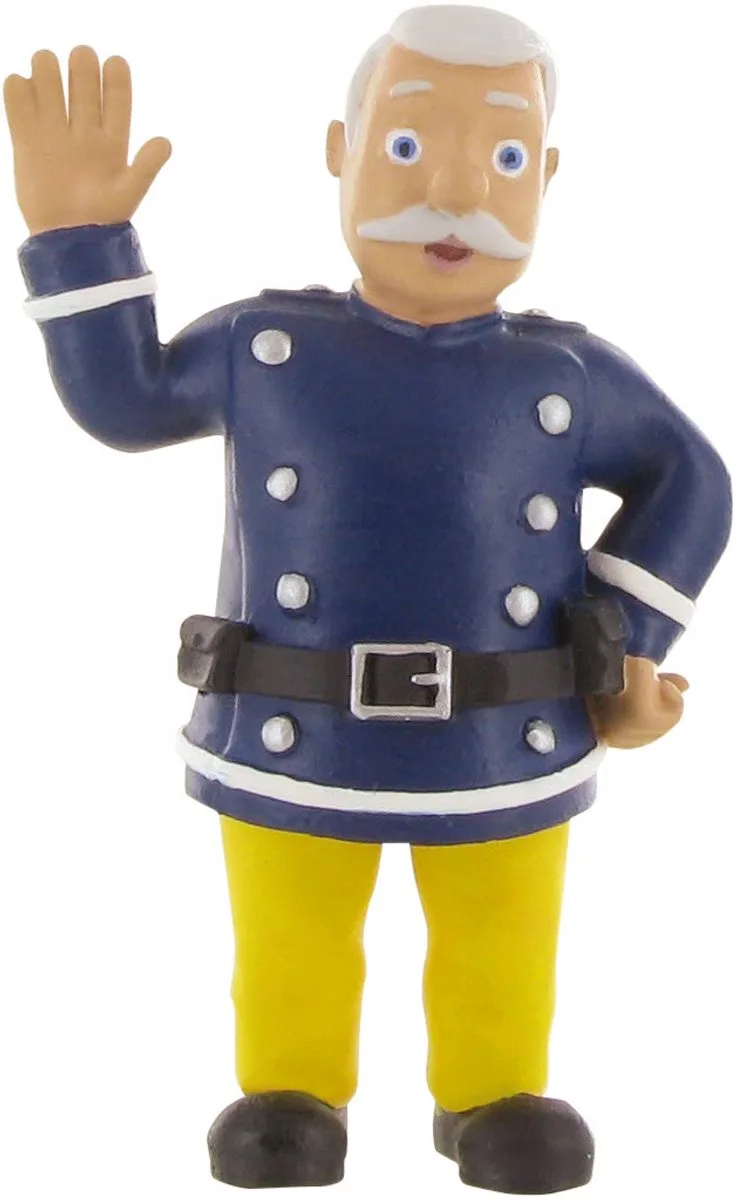 Speelfiguur Fireman Sam: Steele 8 Cm Blauw/geel fra Comansi i Gul – produktbillede