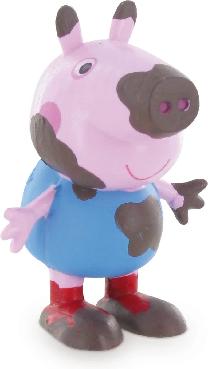 Speelfiguur Peppa Pig: George Mud 6 Cm fra Comansi i Lyserød – produktbillede