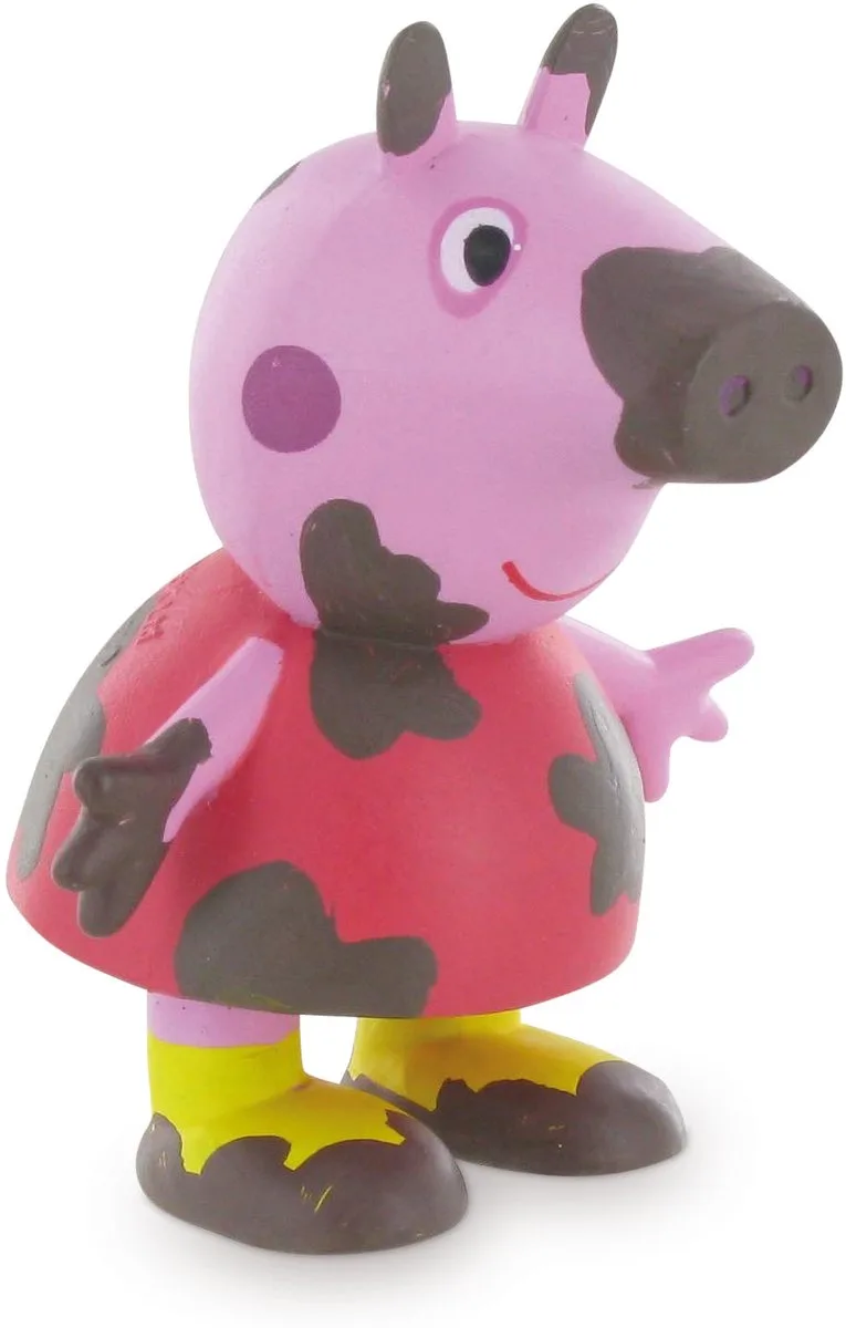 Speelfiguur Peppa Pig: Peppa Pig Mud 6 Cm fra Comansi i Lyserød – produktbillede