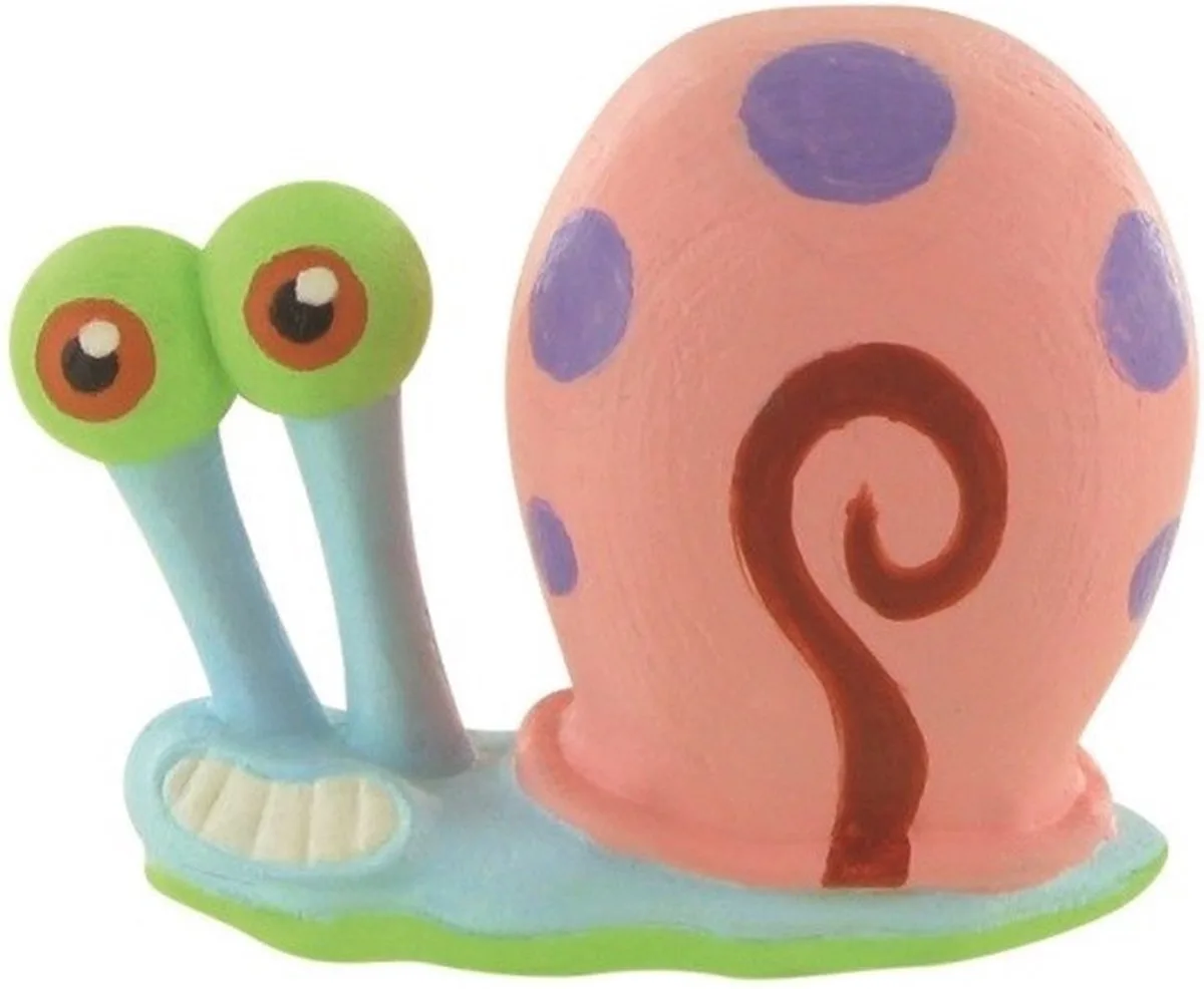Speelfiguur Spongebob Gary 7 Cm by Comansi in Roze blauw – product photo