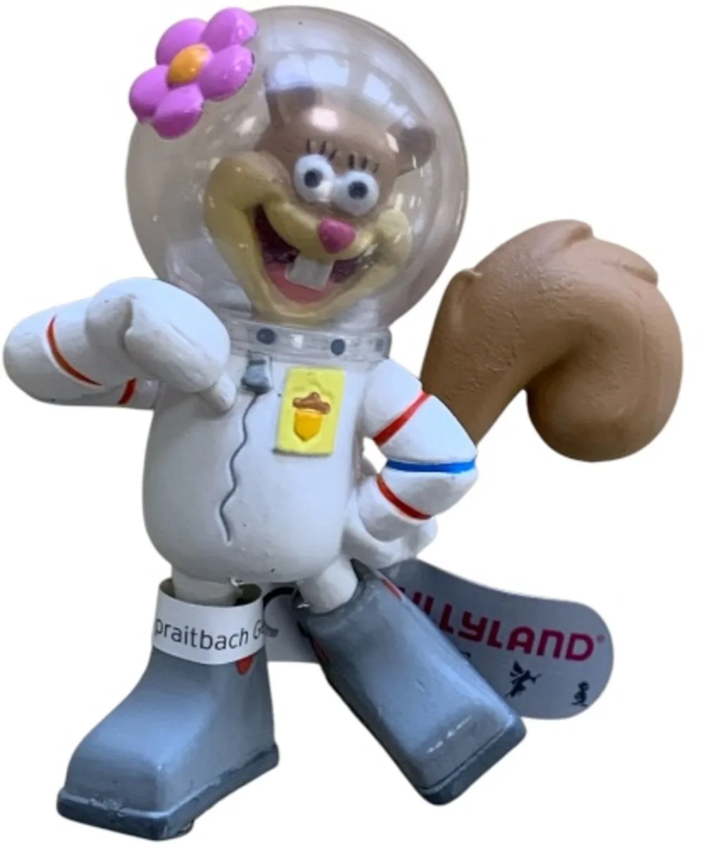 Speelfiguurtje - Sandy Cheeks - Eekhoorn - Spongebob Squarepants - Eekhoorn Comansi fra Comansi i Hvid – produktbillede
