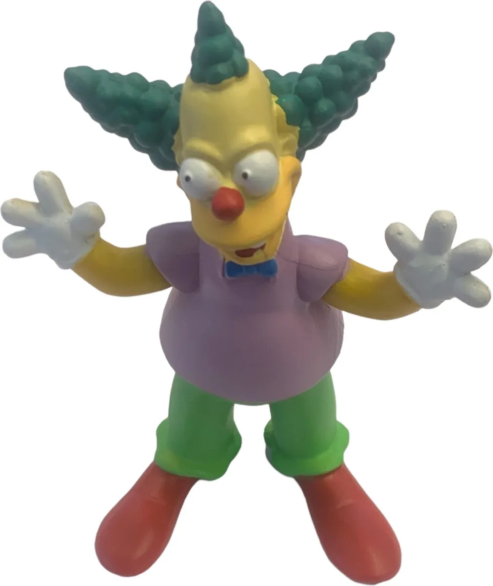 The Simpsons - speelfiguur Krusty de Clown - 10 cm - kunststof fra Comansi i Lilla – produktbillede