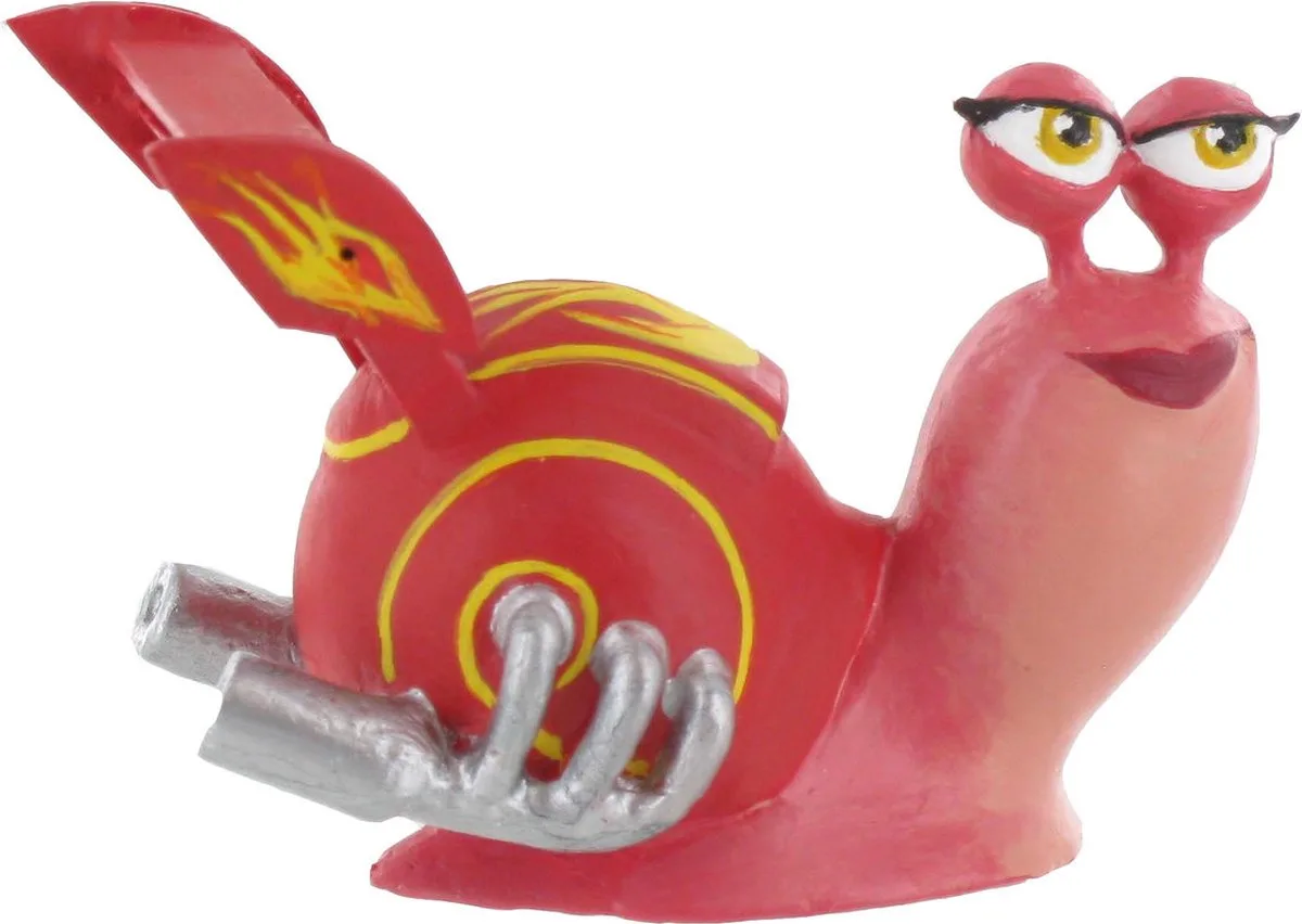 Turbo - speelfiguurtje slak Burn - 6 cm - kunststof van Comansi in Rood – productfoto