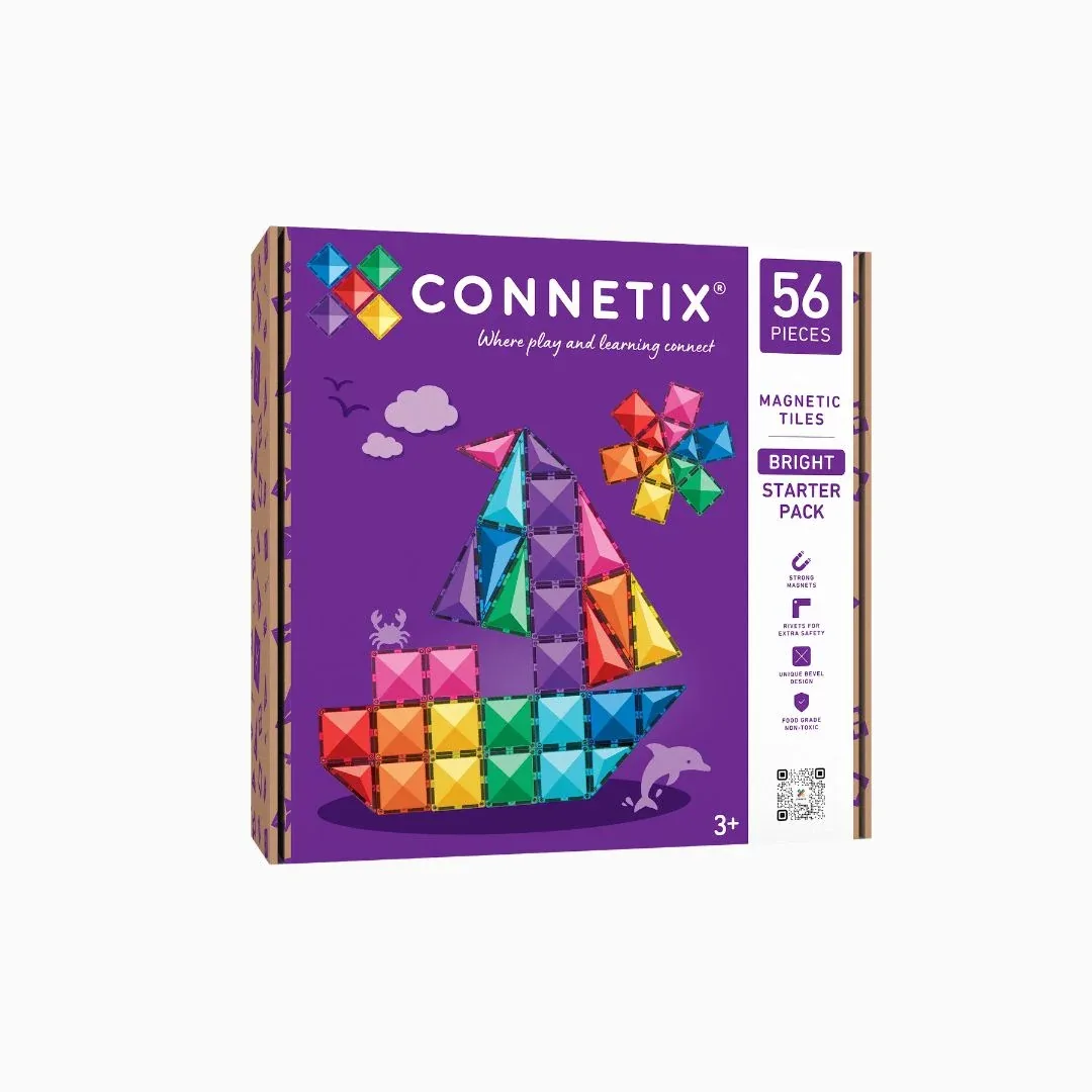 Bright starter pack - 56-delig by Connetix – product photo