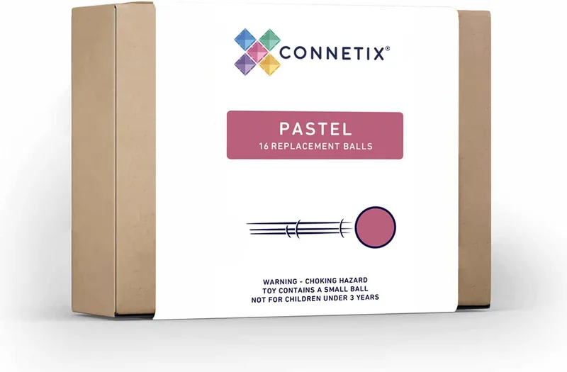 Magnetisch Tegels - Ballenpakket - 16 Stuks - Magnetisch Speelgoed fra Connetix i Pastel – produktbillede