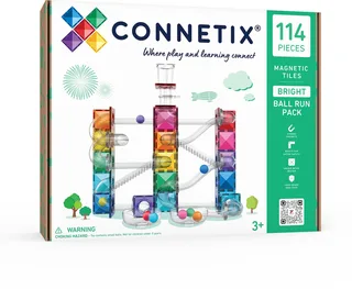 Magnetisch Tegels - Bright Ball Run Pakket - 114 Stuks - Magnetisch Speelgoed by Connetix in Multicolour – product photo 1 of 8