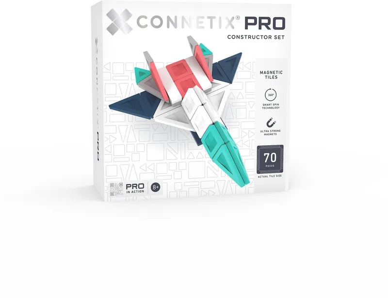 PRO - Magnetisch Tegels - Constructor Set - 70 Stuks - Magnetisch Speelgoed by Connetix in Multi – product photo