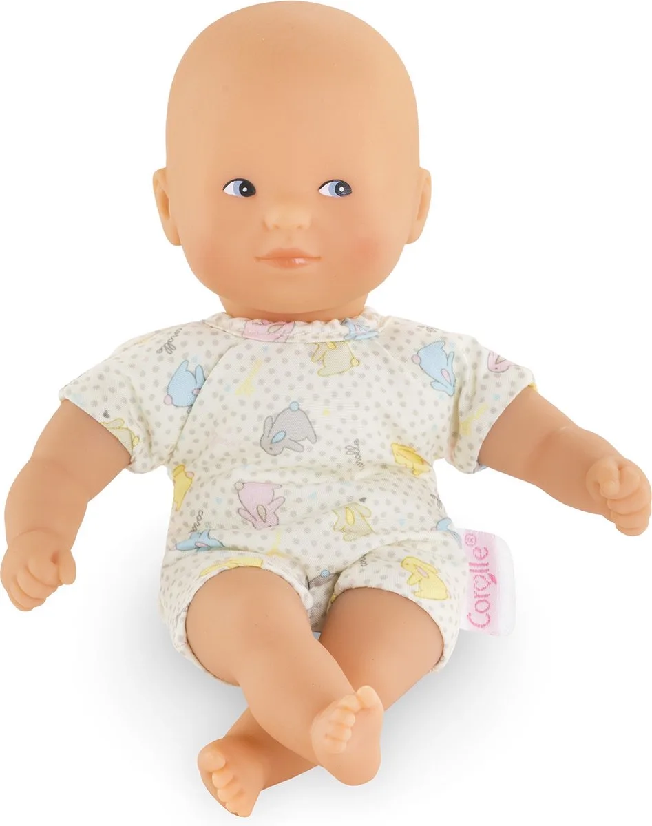 babypop Mini Calin konijn blauwe ogen 20cm - vanillegeur. fra Corolle i Flerfarvet – produktbillede