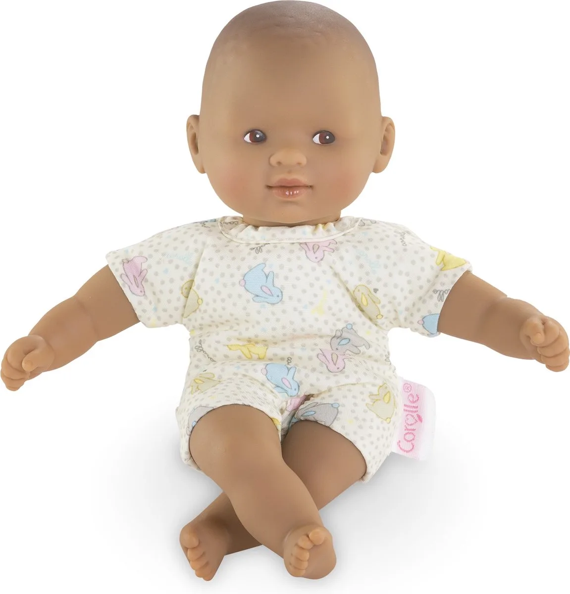 babypop Mini Calin konijn bruine ogen 20cm - pop voor kinderen. fra Corolle i Flerfarvet – produktbillede