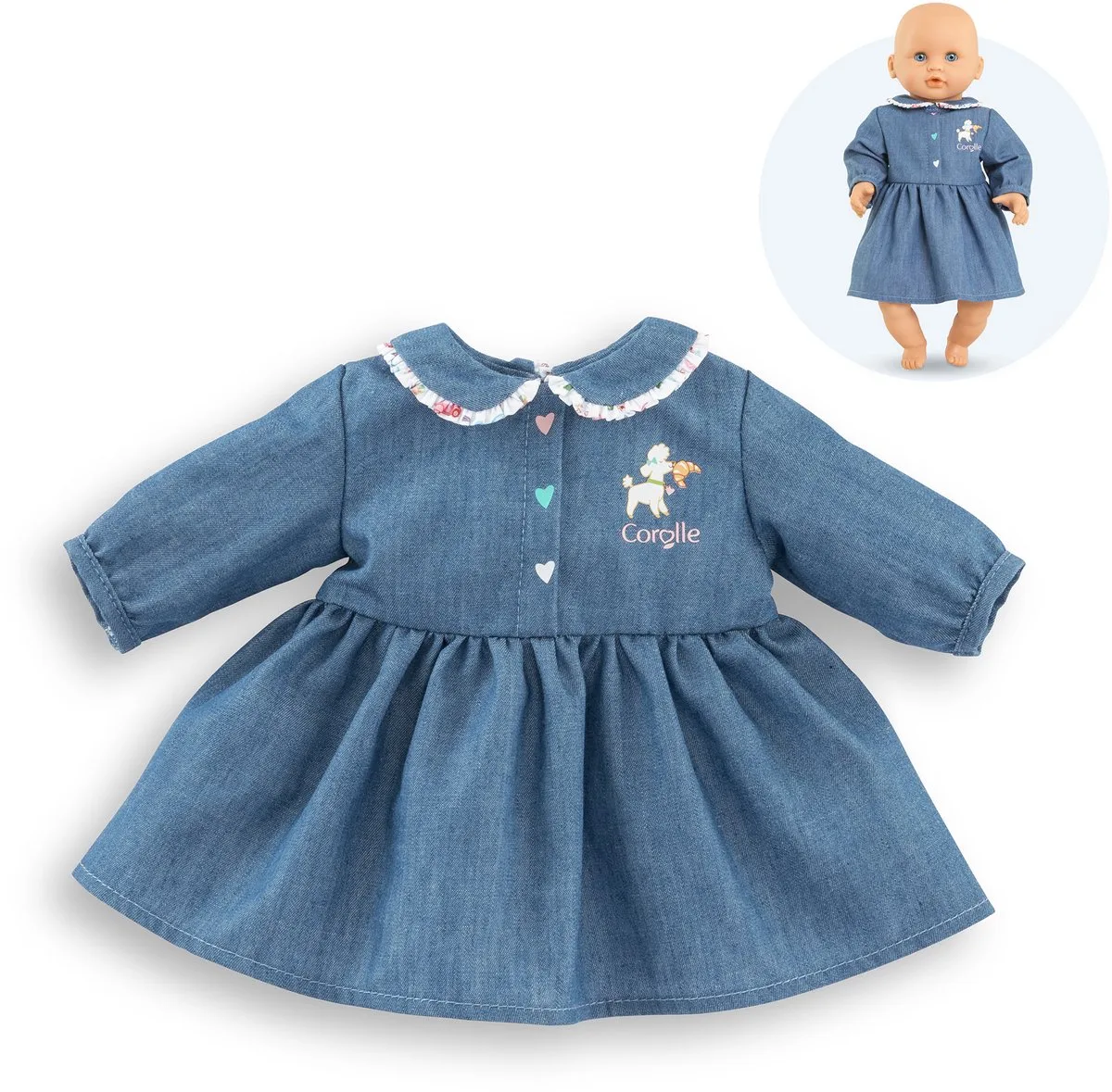 Dress for Baby Doll 30cm van Corolle in Meerkleurig – productfoto