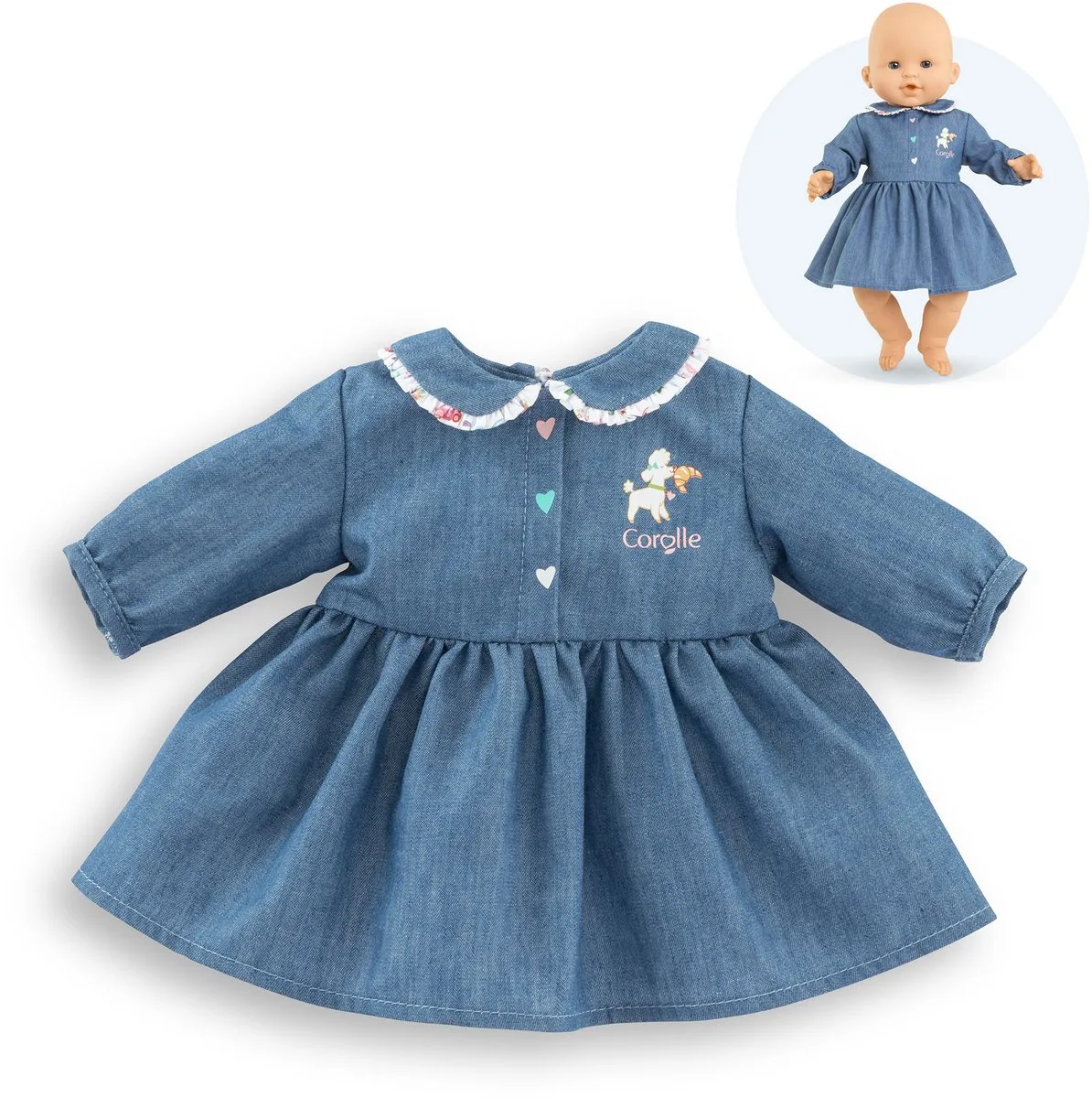 Corolle 9000141710, Poppenkostuum, 2 jaar, 70 g van Corolle in Meerkleurig – productfoto
