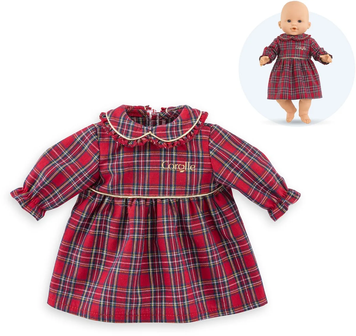 Puppenkleidung Corolle MGP 36cm Kleid, Feiertage fra Corolle i Flerfarvet – produktbillede