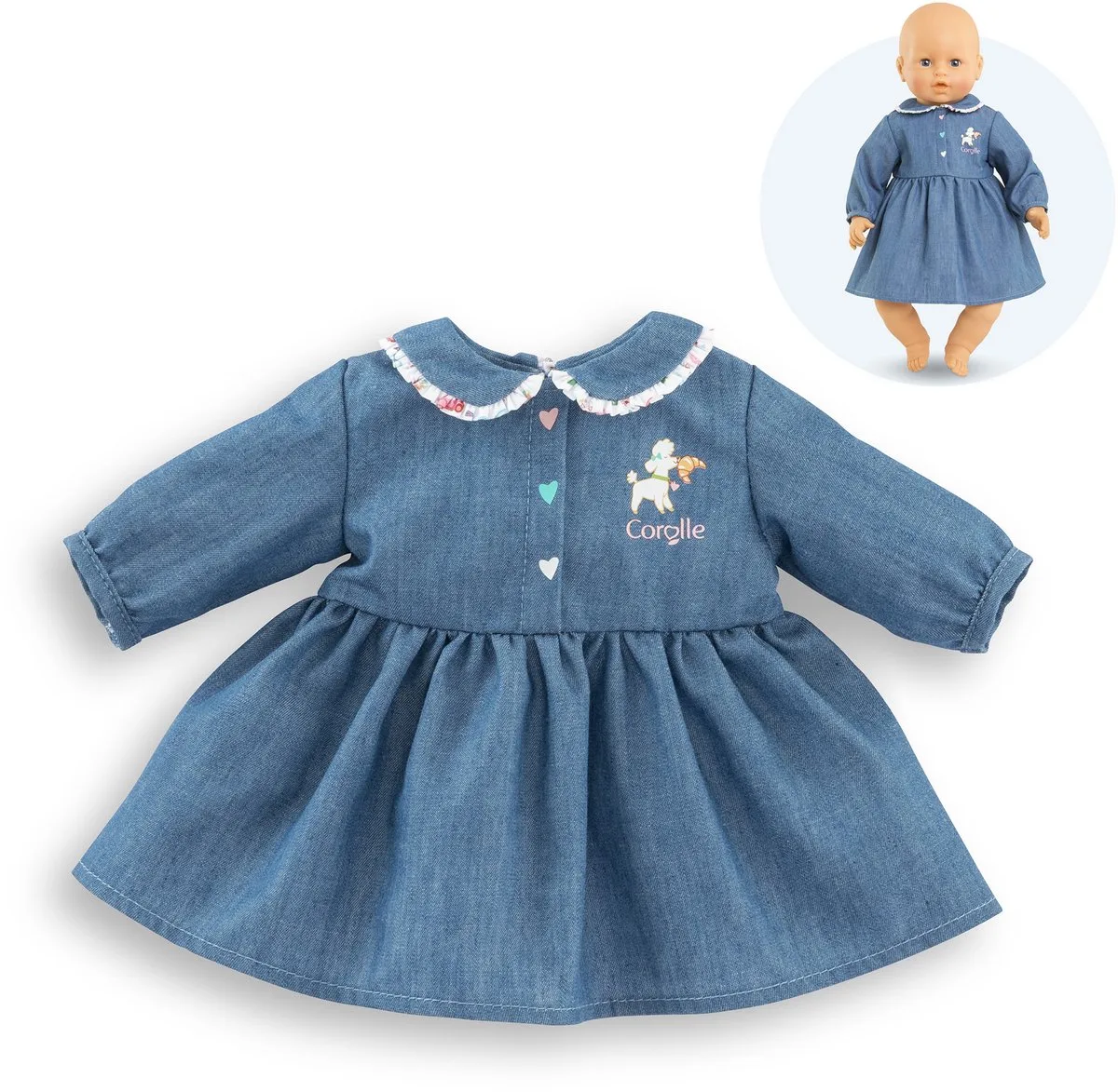 Dress for Baby Doll 42cm från Corolle i Flerfärgad – produktbild