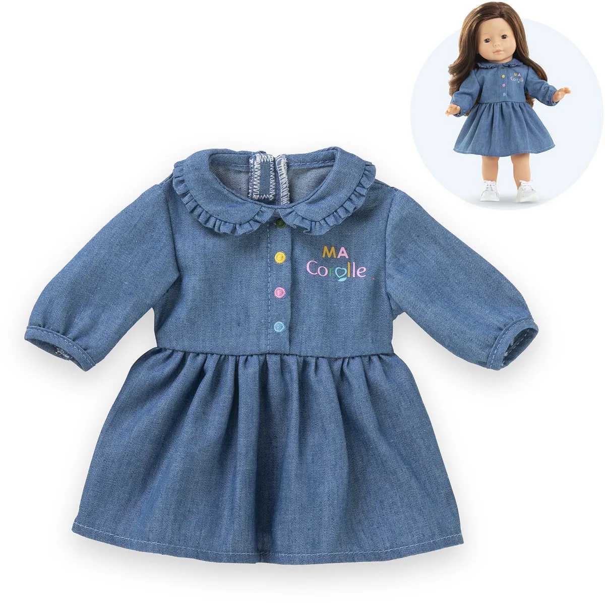 Corolle 9000212860, Poppenjurk, 3 jaar, 28 g van Corolle in Meerkleurig – productfoto