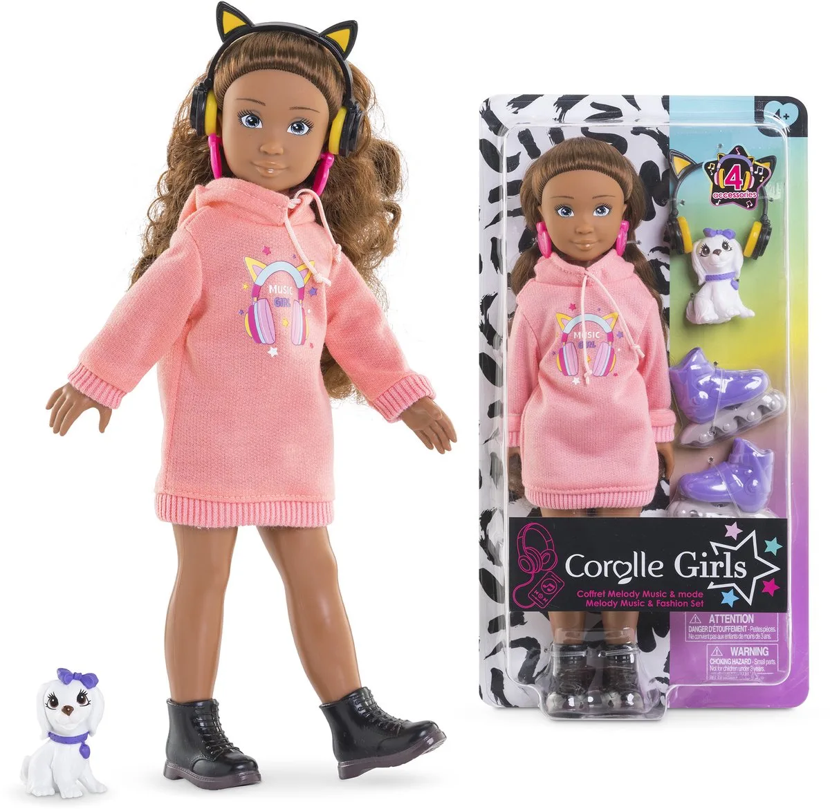 Girls - Melody Music Fashion Modepop Set från Corolle i Flerfärgad – produktbild