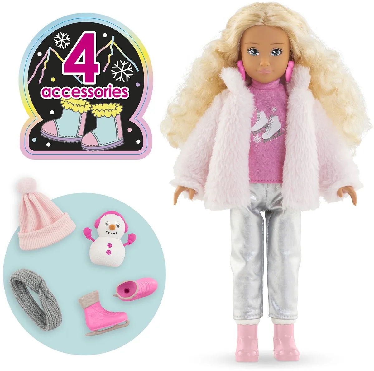 Girls - Valentine Mountain Modepop Set von Corolle in Rosa – Produktfoto