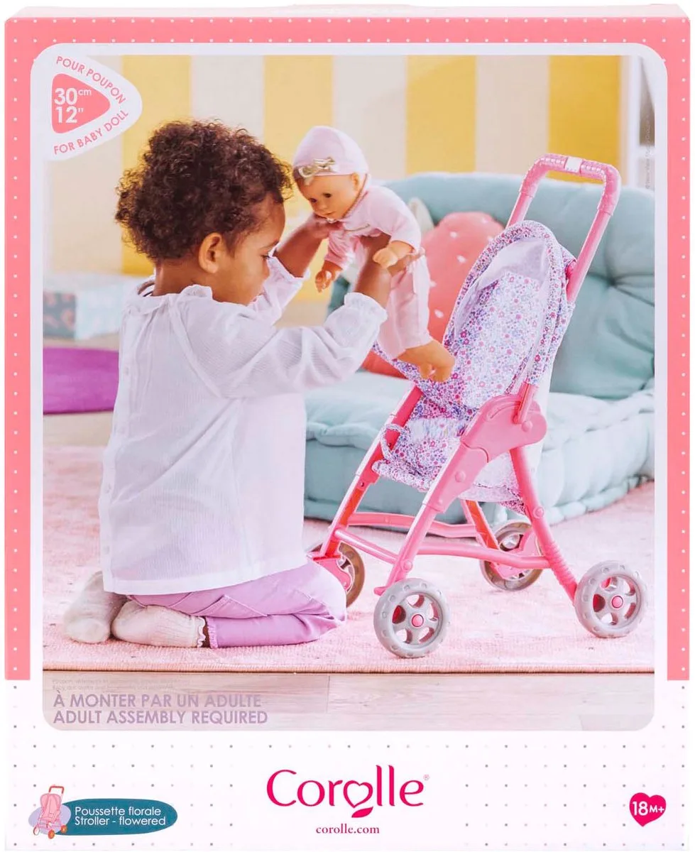 Kinderwagen Bloemen voor Babypop, 30cm von Corolle in Mehrfarbig – Produktfoto
