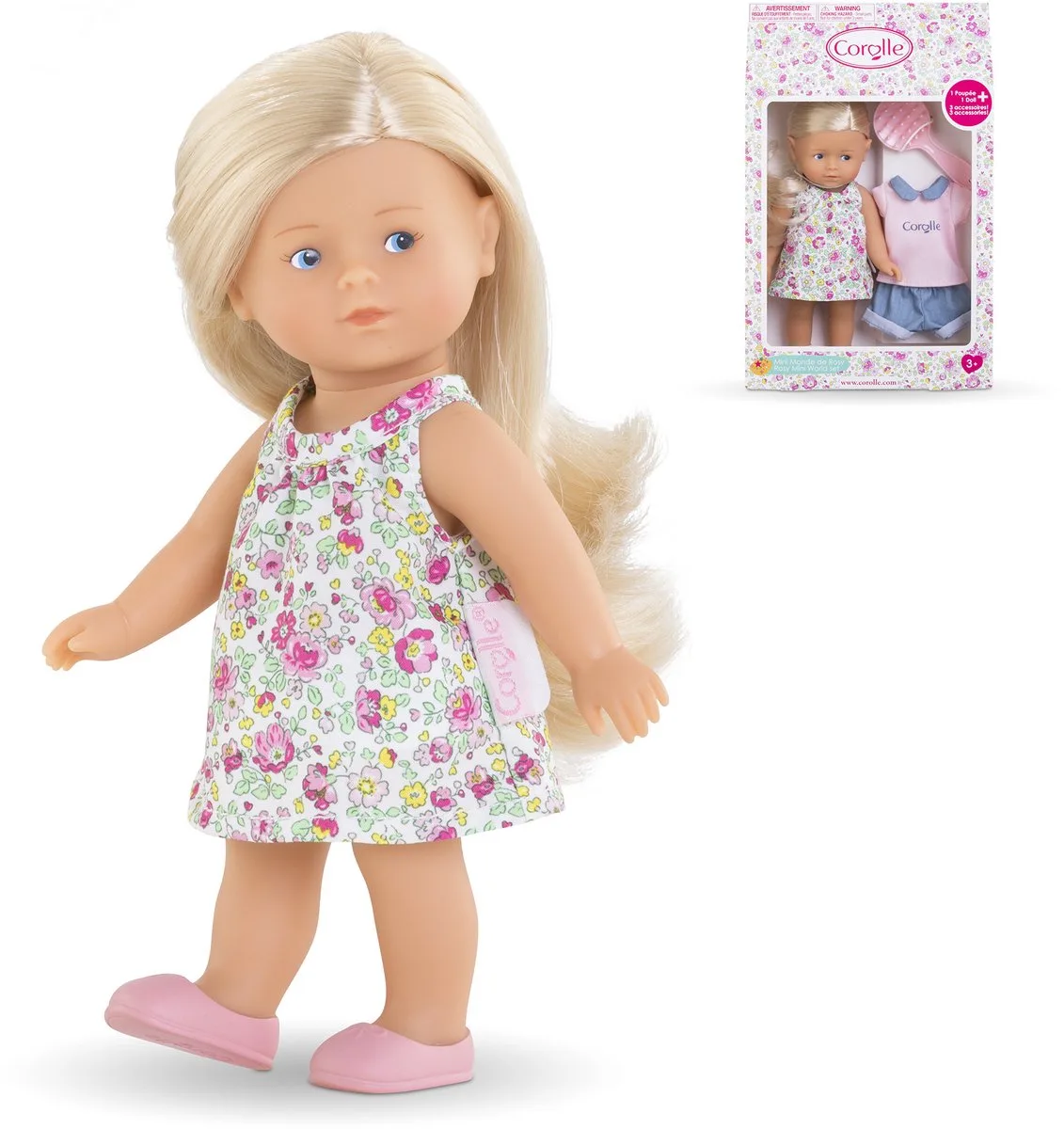 Les Trendies Mini Corolline Pop Rosy, 20cm van Corolle in Meerkleurig, Roze – productfoto