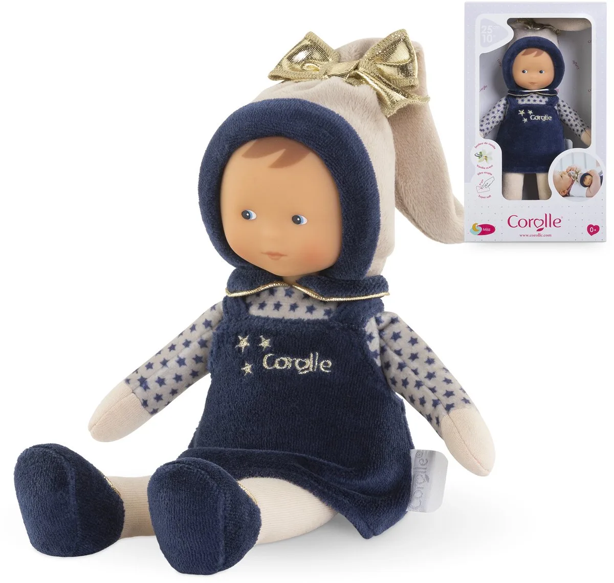 Mon Doudou Miss Navy Blue Dreams Pop, 25cm von Corolle in Marineblauw – Produktfoto