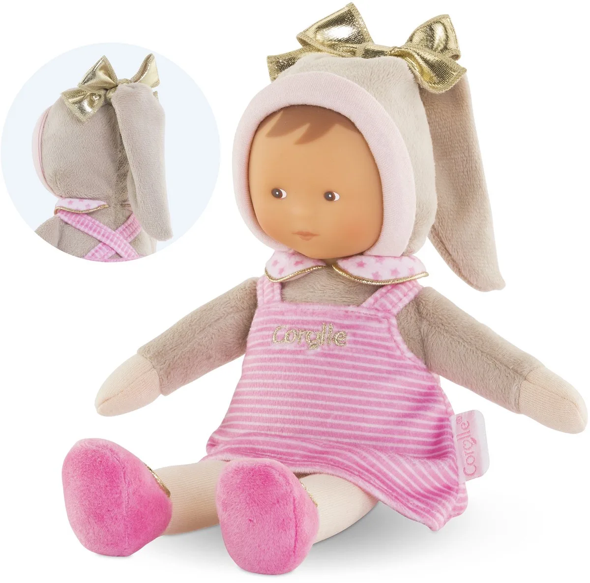 Mon Doudou Miss Striped Starry Dreams Doll 25cm von Corolle in Rosa – Produktfoto
