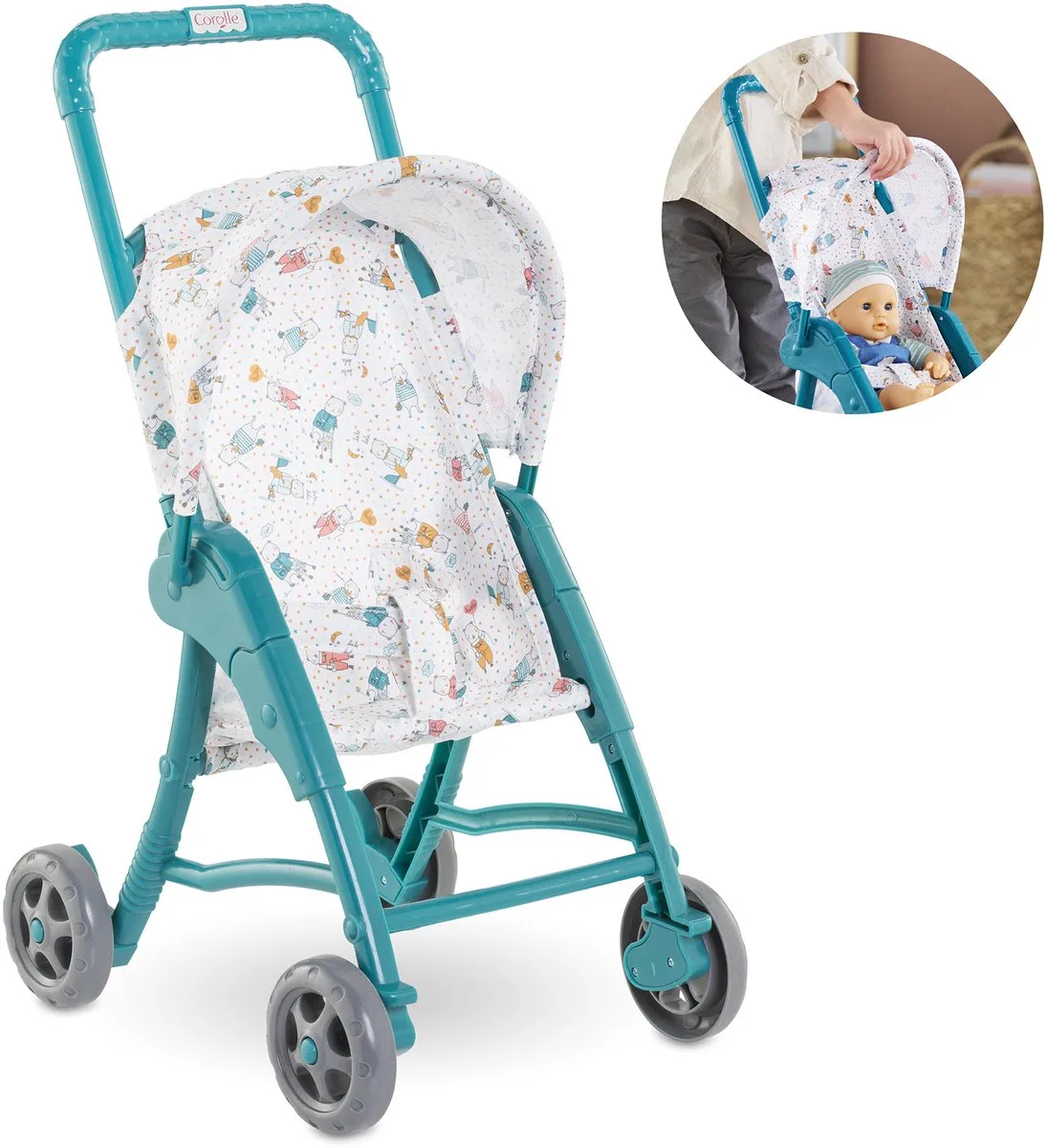 Mon Poupon Kinderwagen Beren de Corolle en Multicolore – photo du produit